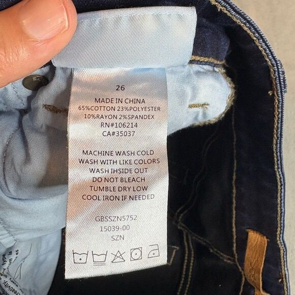 Joe's Jeans The Honey Curvy Skinny Jeans Women's Size 26 dark wash - Picture 7 of 10